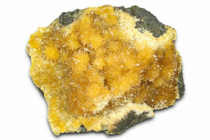 Intense Orange Calcite Crystal Cluster - Poland #374699
